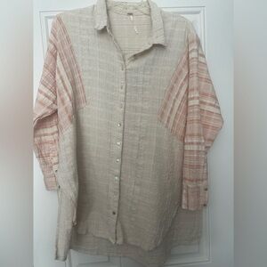 Free people button up top size L